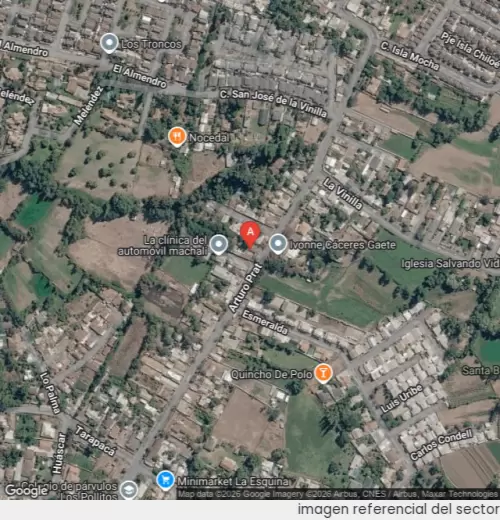 Vista satelital referencial