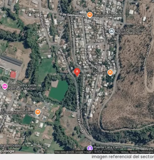 Vista satelital referencial