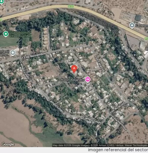 Vista satelital referencial