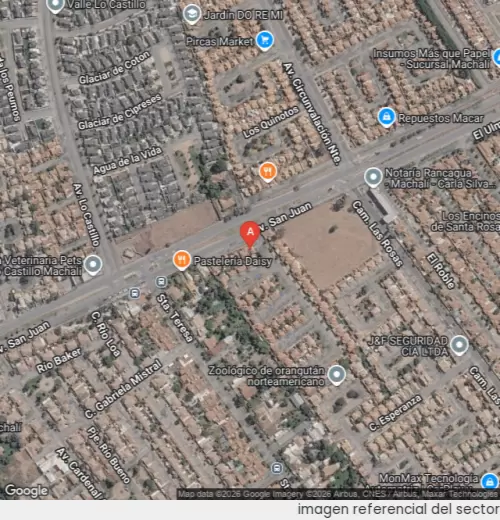 Vista satelital referencial