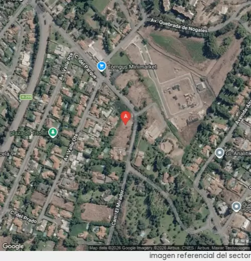 Vista satelital referencial