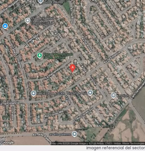 Vista satelital referencial