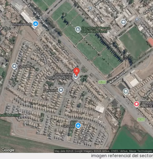 Vista satelital referencial