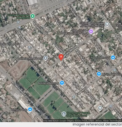 Vista satelital referencial