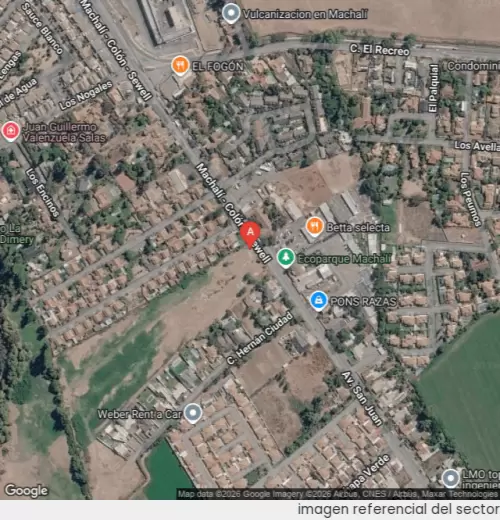 Vista satelital referencial
