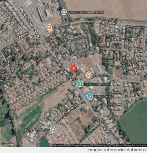 Vista satelital referencial