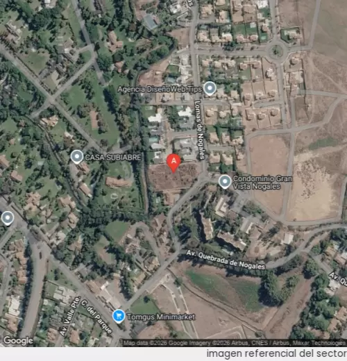 Vista satelital referencial