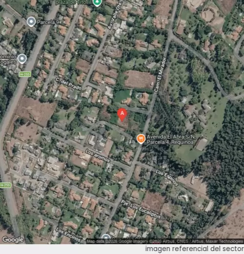 Vista satelital referencial