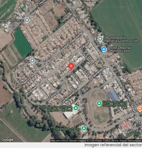 Vista satelital referencial