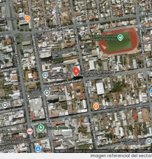 Vista satelital referencial