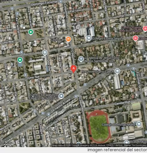 Vista satelital referencial