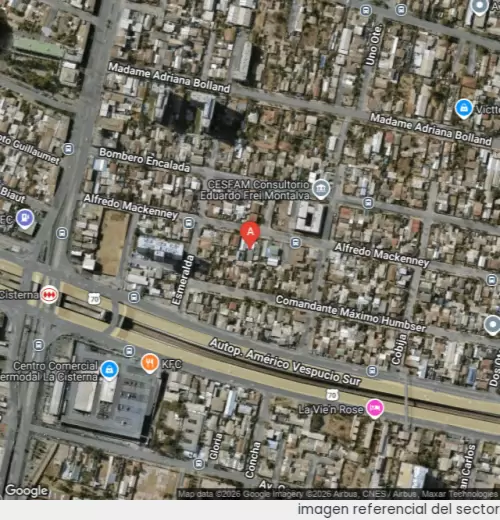 Vista satelital referencial