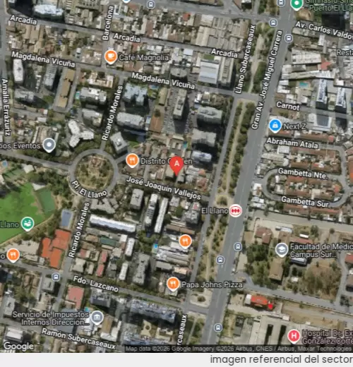 Vista satelital referencial