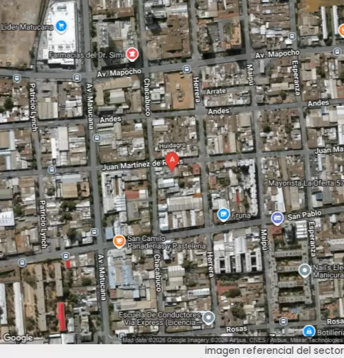 Vista satelital referencial