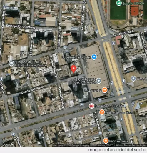 Vista satelital referencial