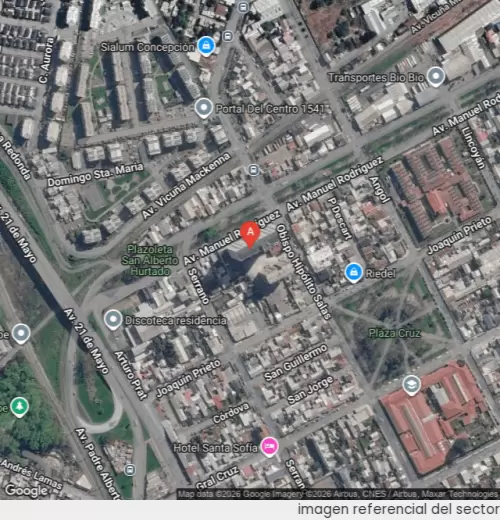 Vista satelital referencial