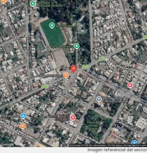 Vista satelital referencial