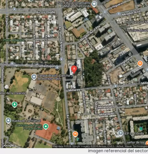 Vista satelital referencial