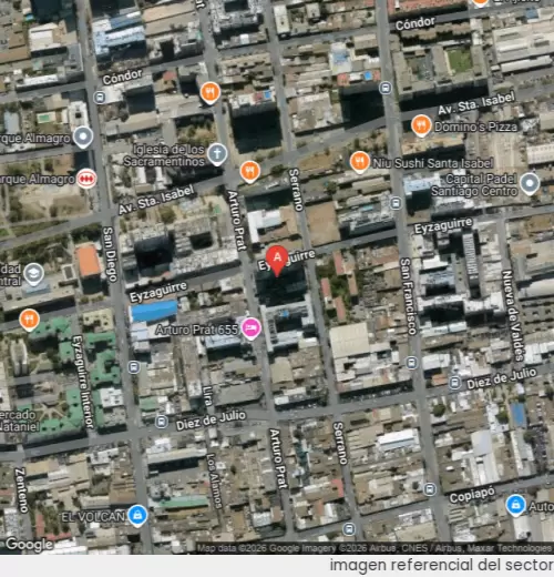 Vista satelital referencial