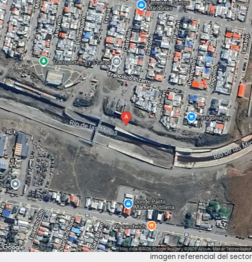 Vista satelital referencial
