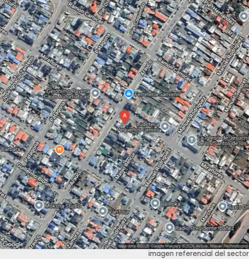 Vista satelital referencial