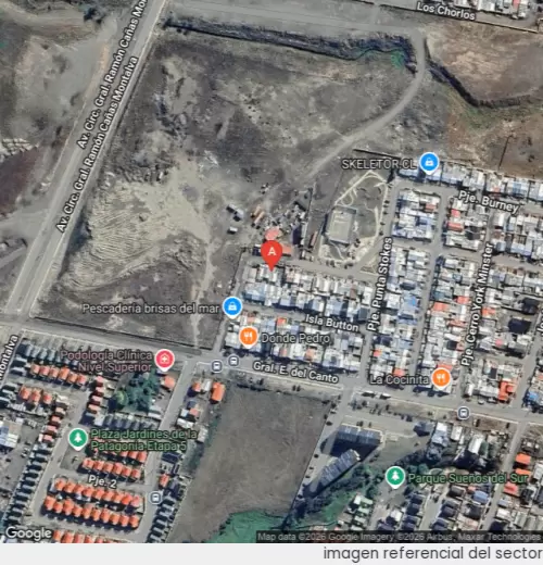 Vista satelital referencial