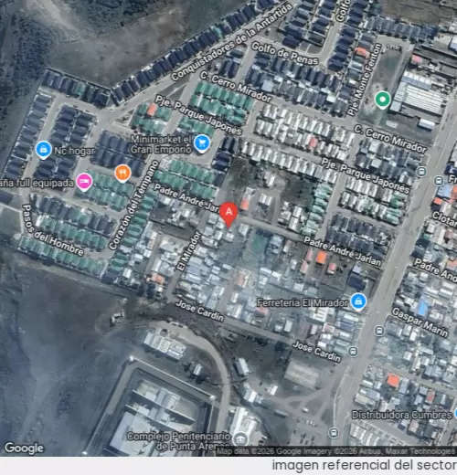 Vista satelital referencial