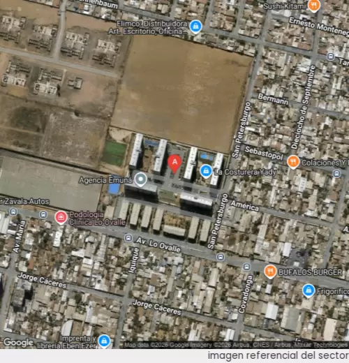 Vista satelital referencial