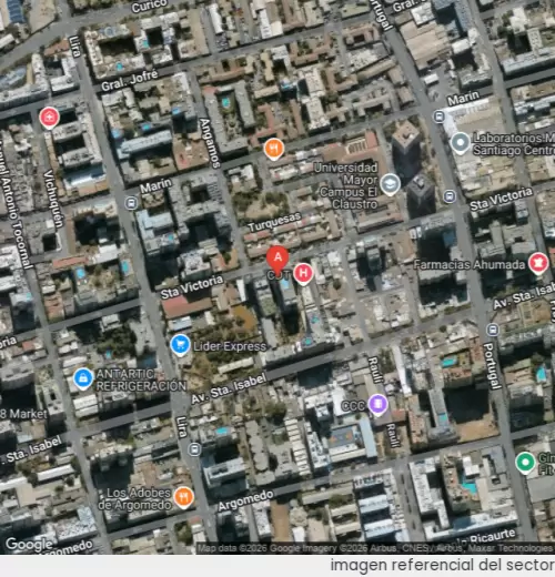 Vista satelital referencial