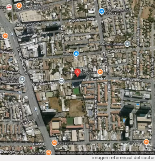 Vista satelital referencial