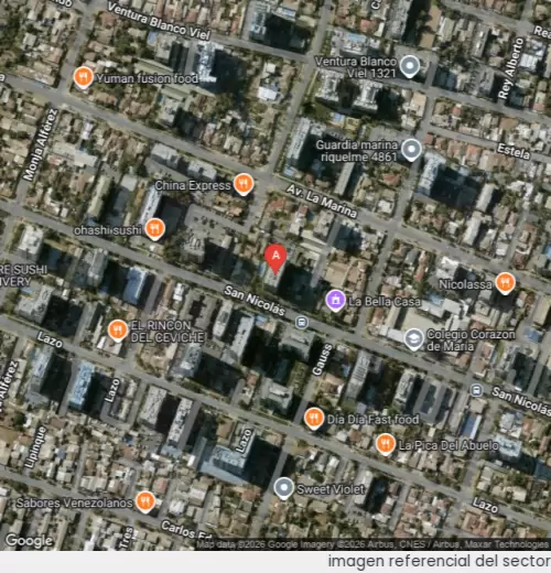 Vista satelital referencial