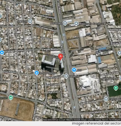 Vista satelital referencial
