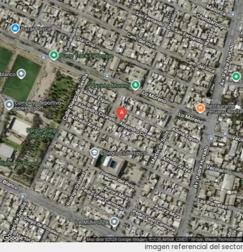 Vista satelital referencial