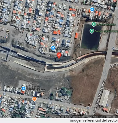 Vista satelital referencial