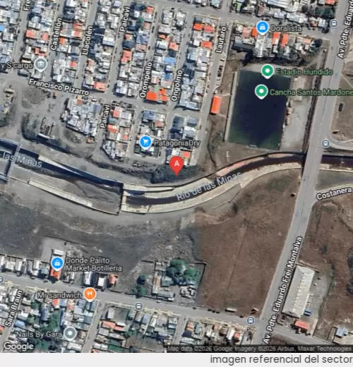 Vista satelital referencial