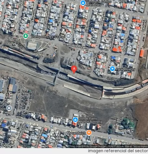 Vista satelital referencial