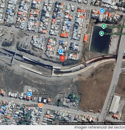 Vista satelital referencial