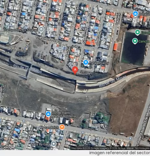 Vista satelital referencial