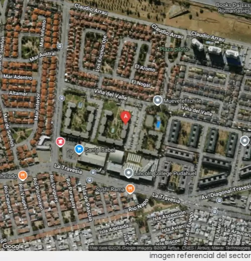 Vista satelital referencial