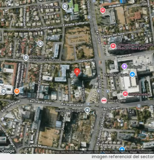 Vista satelital referencial