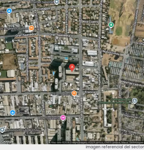 Vista satelital referencial