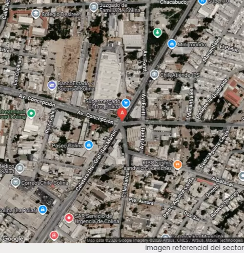 Vista satelital referencial