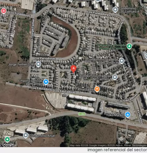 Vista satelital referencial