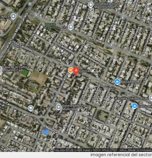 Vista satelital referencial