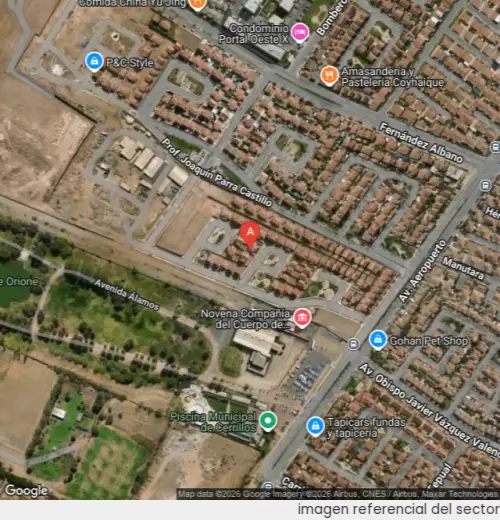 Vista satelital referencial