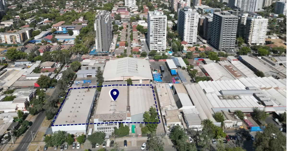 Vista referencial del sector en Macul